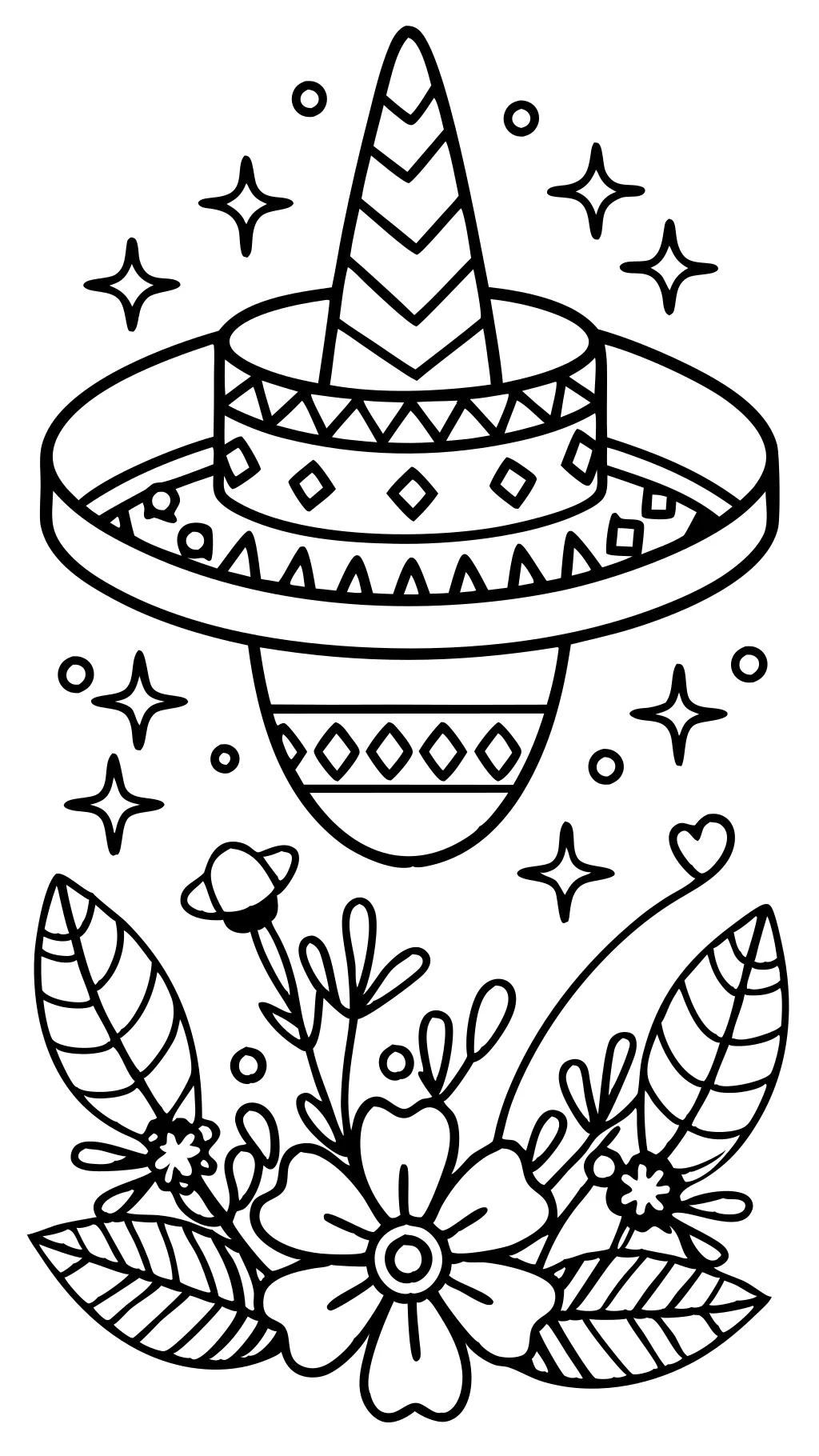 coloriage sombrero